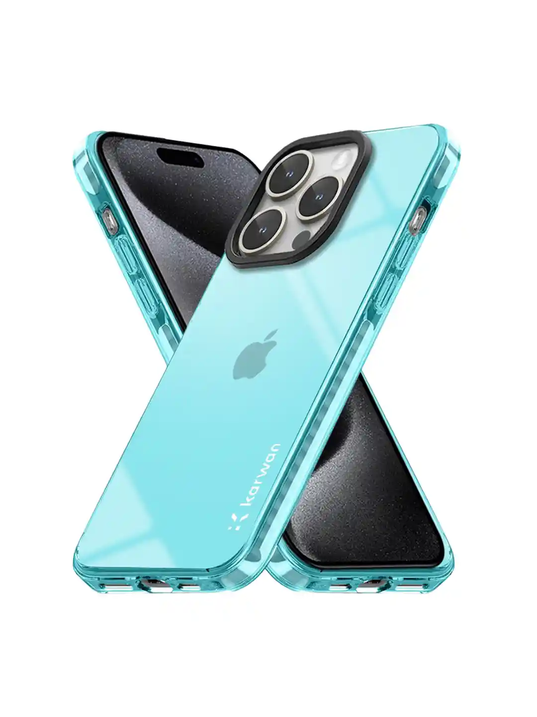 Karwan Solid Printed iPhone 15 Pro Max Back Case Mobile Accessories