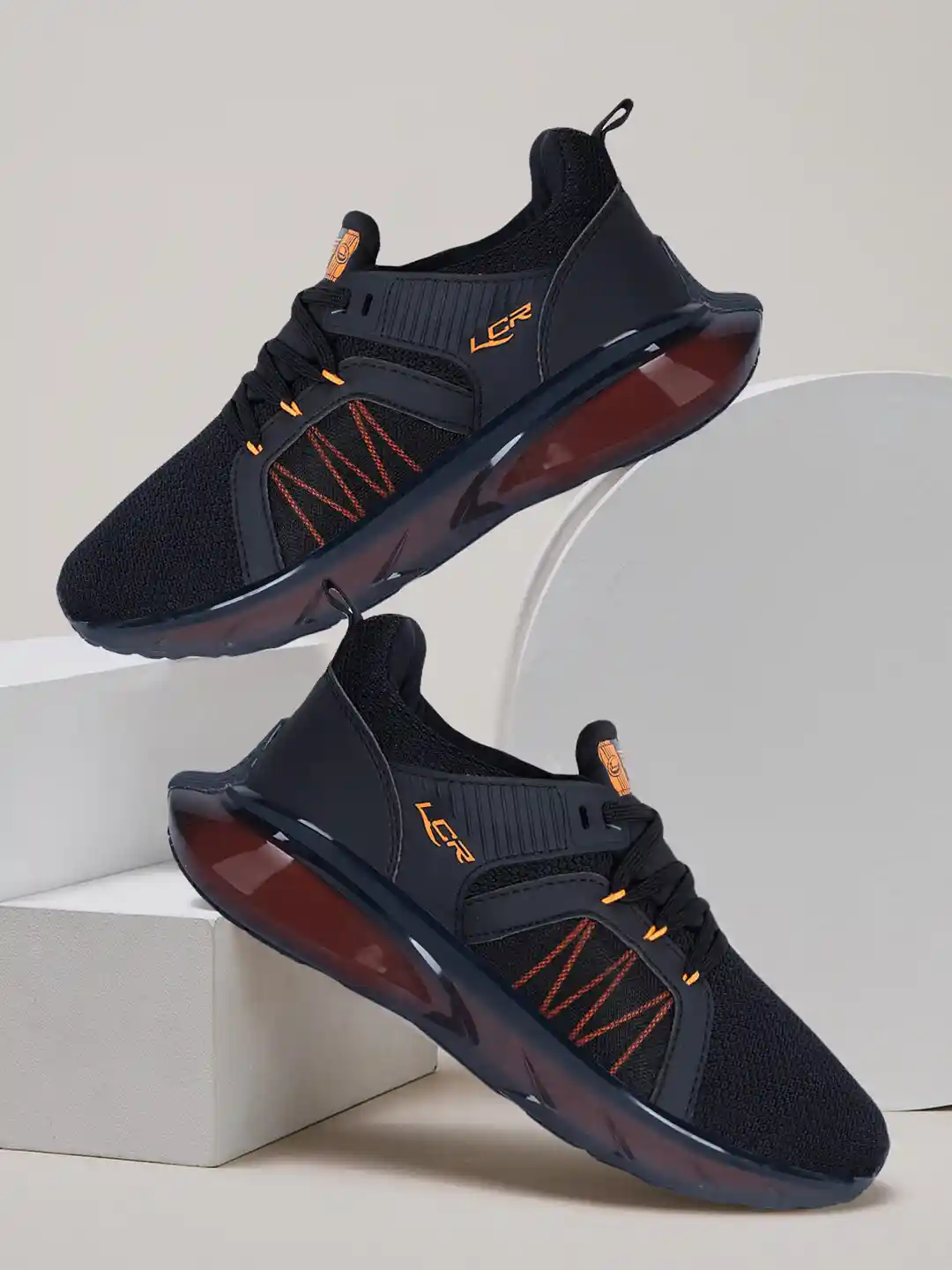 Rambo Lancer Walking Shoes For Men Lancer Men Textile RAMBO-195BLK