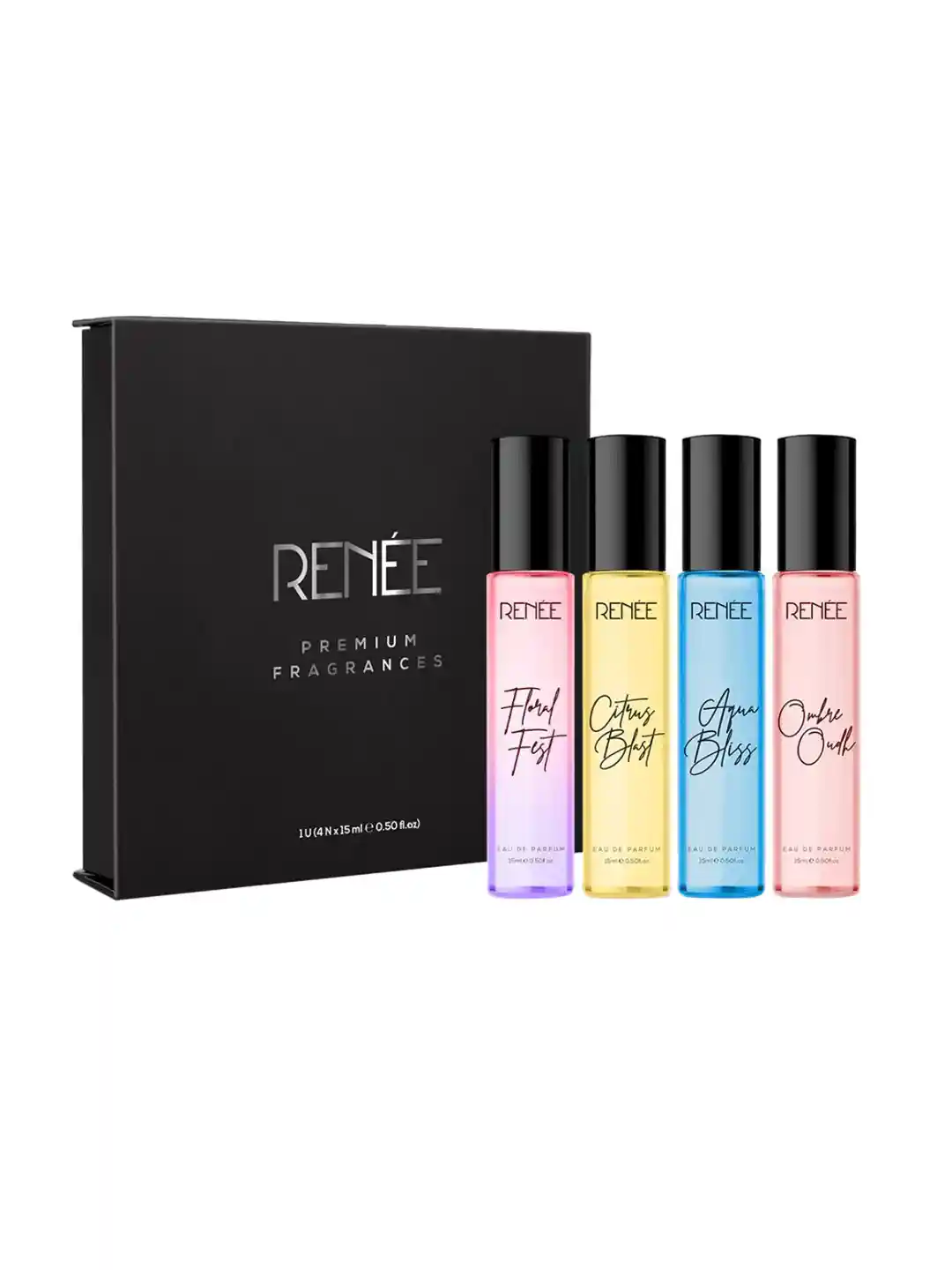 Renee Women Set Of Floral Fest, Citrus Blast, Aqua Bliss Ombre Oudh  15ml Each