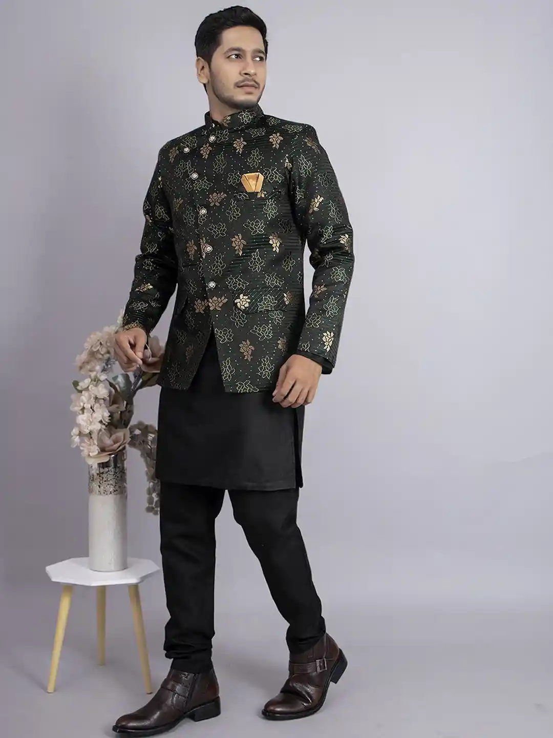 Buy amzira Printed Jodhpuri Koti Sherwani Set Sherwani for Men