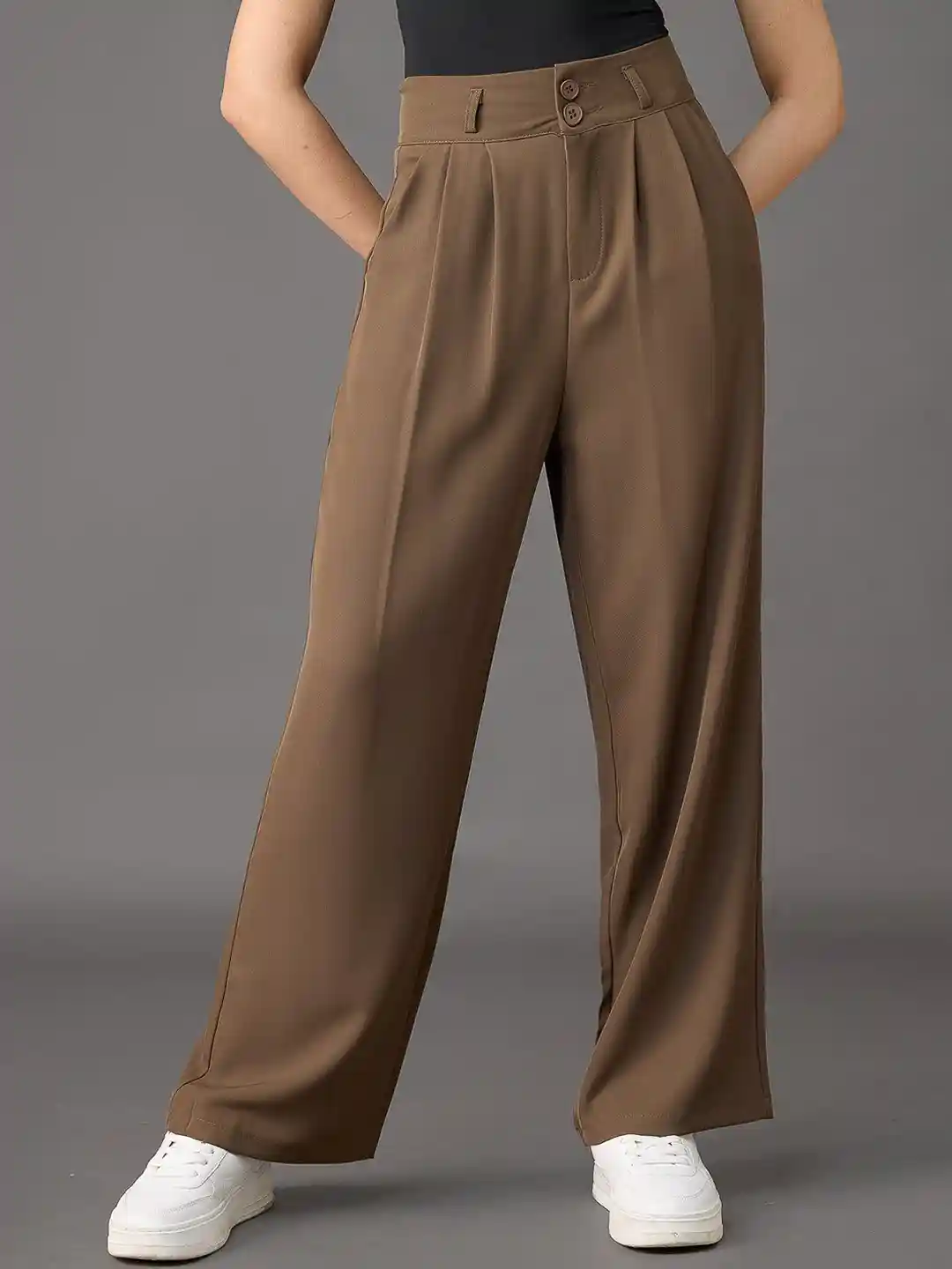 Buy FREAKINS Hazelwood Korean Baggy Pants Trousers for Women