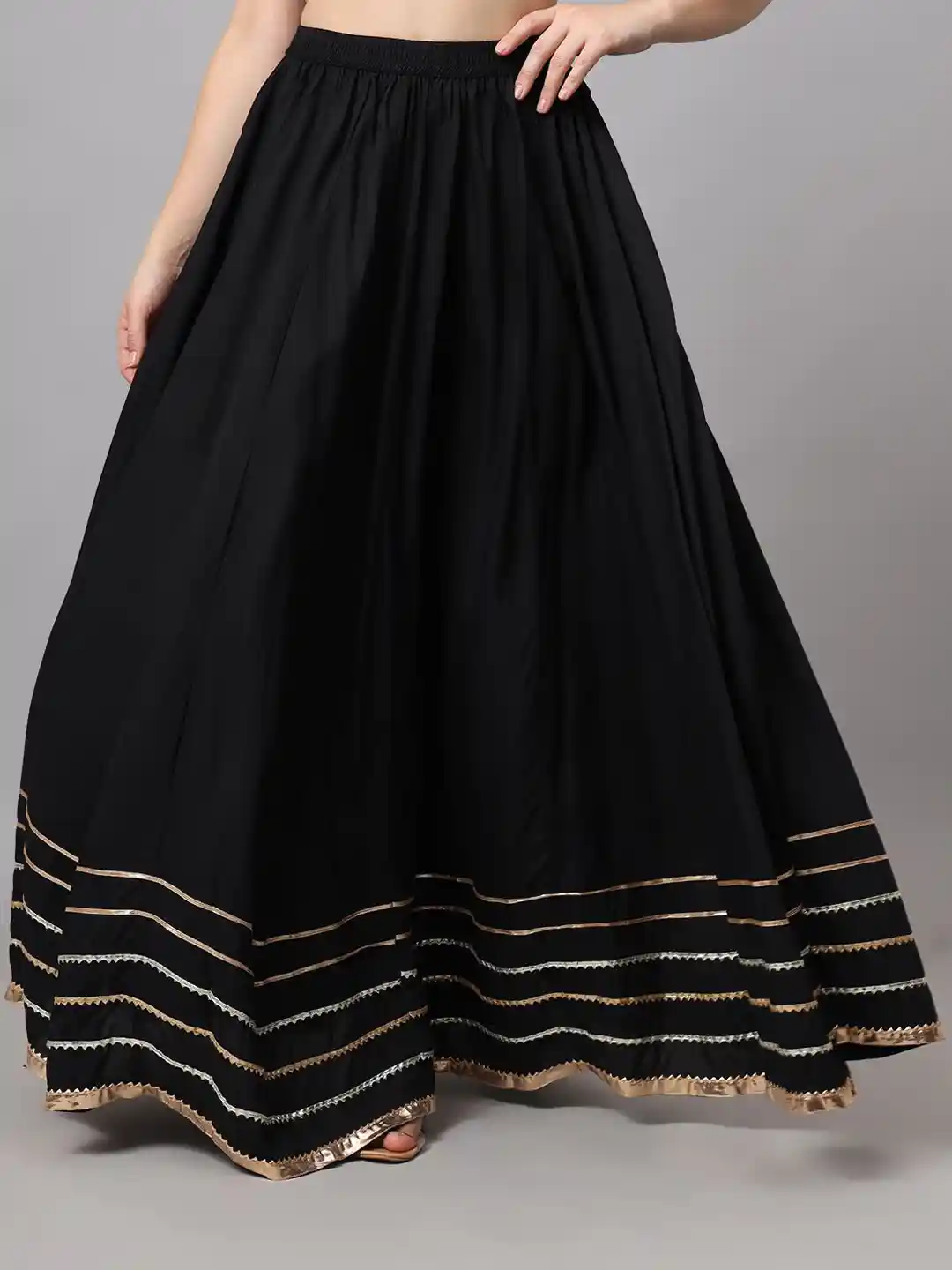 KALINI Flared Maxi Skirt