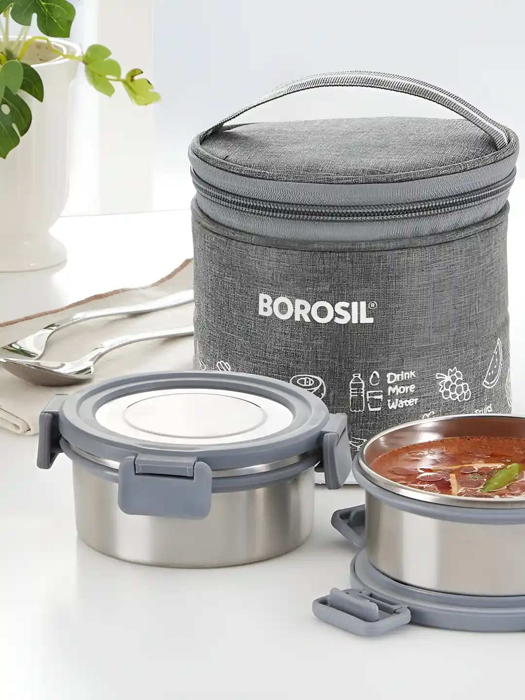 Borosil Thermal Stainless Steel Lunch Box Buy Borosil Hot-N-Fresh