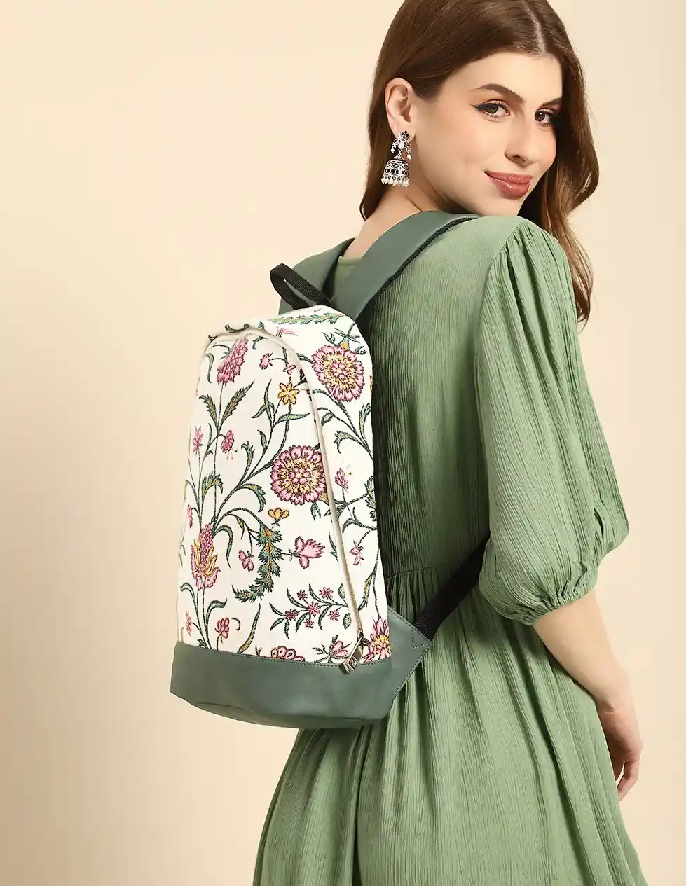 Buy Anouk Floral Printed Backpack Backpacks for Women 30023291