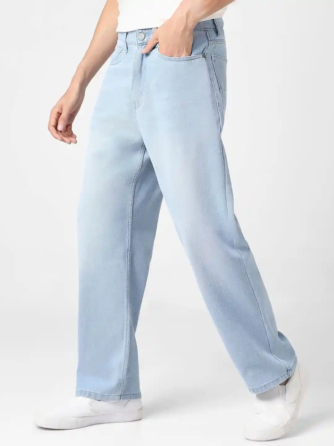 パンツ VIH20A loose fit oil coating denim VIH20A