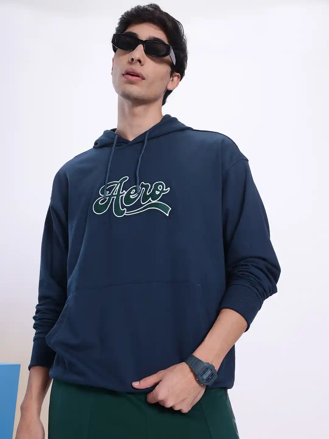 Aeropostale Hooded Embroidered Sweatshirt