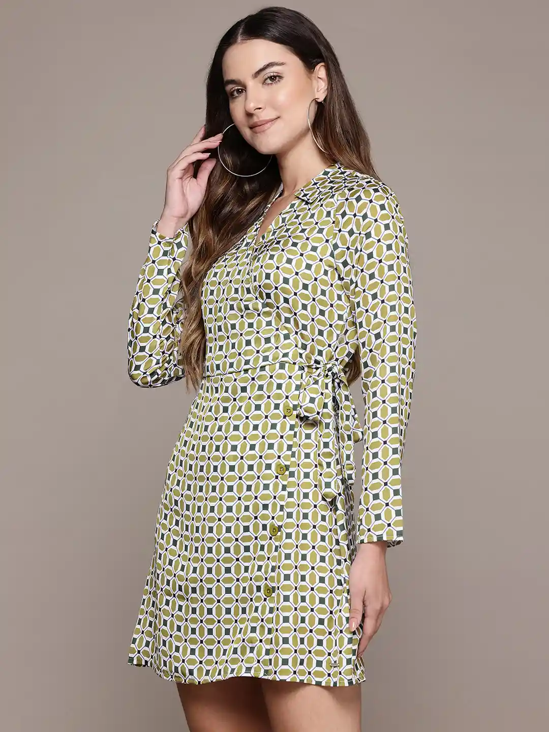 Buy Nautica Geometric Print Wrap Dress Dresses for Women