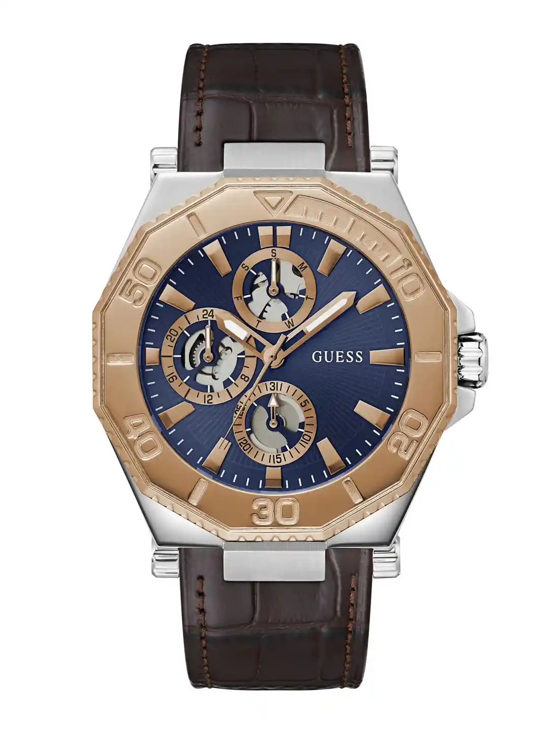 Leather Watch Guess Watches Brown Buy GUESS Men Leather Straps