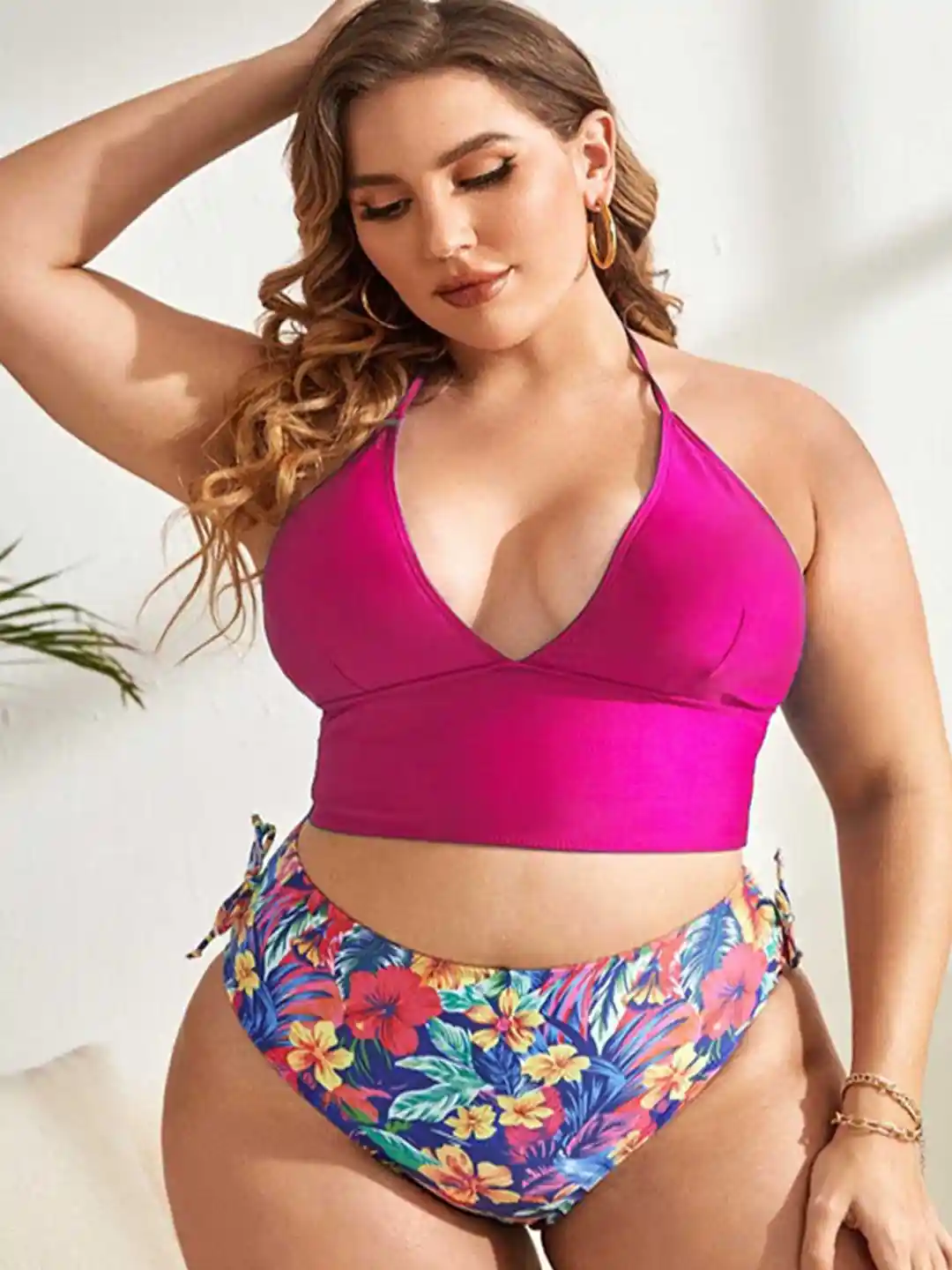 Buy LULU SKY Floral Printed Swim Bikini Set Swimwear for Women