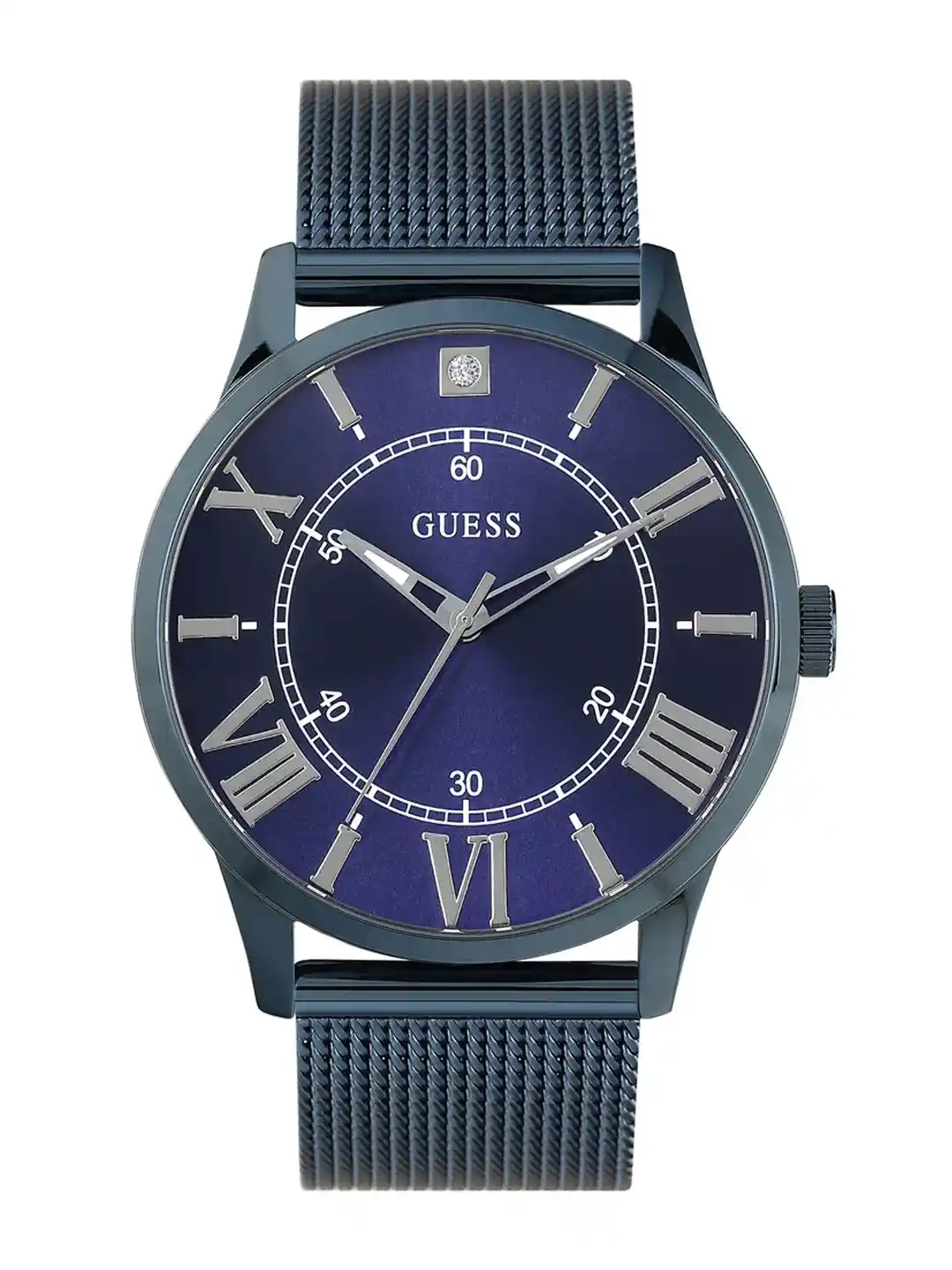 Buy GUESS Men Dress Briefcase Analog Stainless Steel Bracelet