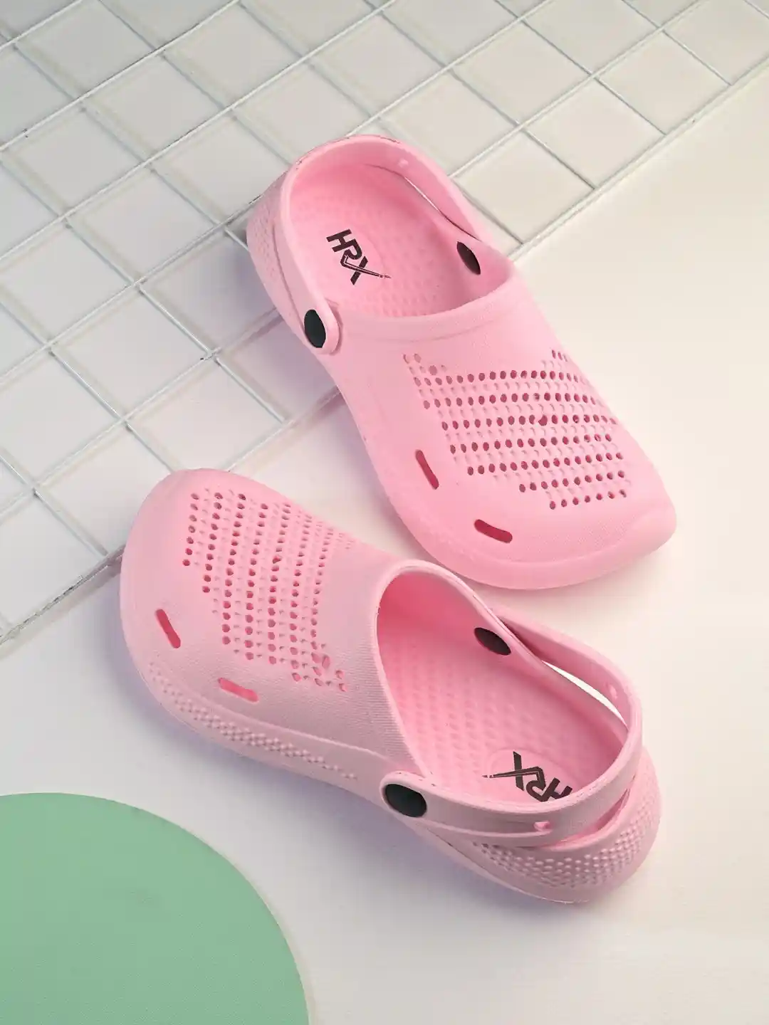 Buy HRX by Hrithik Roshan Women Pink Rubber Clogs Flip Flops for