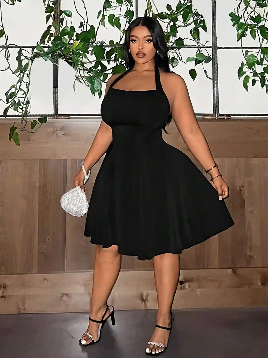 Buy LULU SKY Halter Neck Fit Flare Dress Dresses for Women