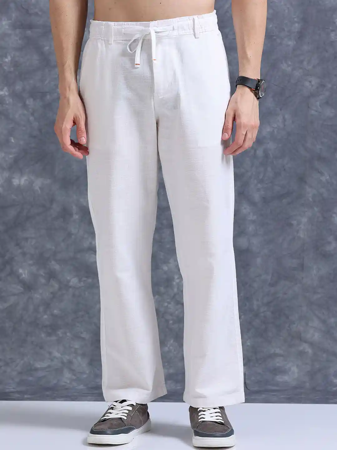 Rare Rabbit Cotton Linen Trousers Mens White Pants Best Colour