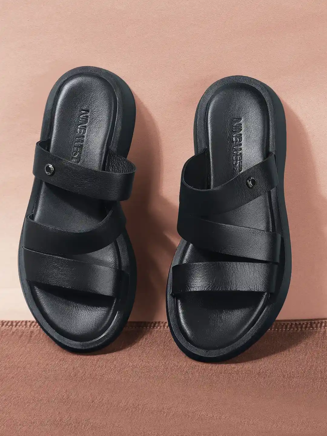 Buy Nine West Textured Open Toe Flatform Heels Heels for Women