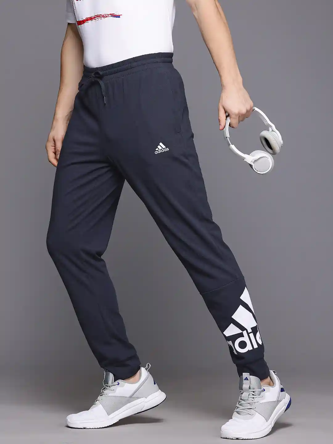 Buy ADIDAS Men Brand Logo Joggers Track Pants for Men 30105697
