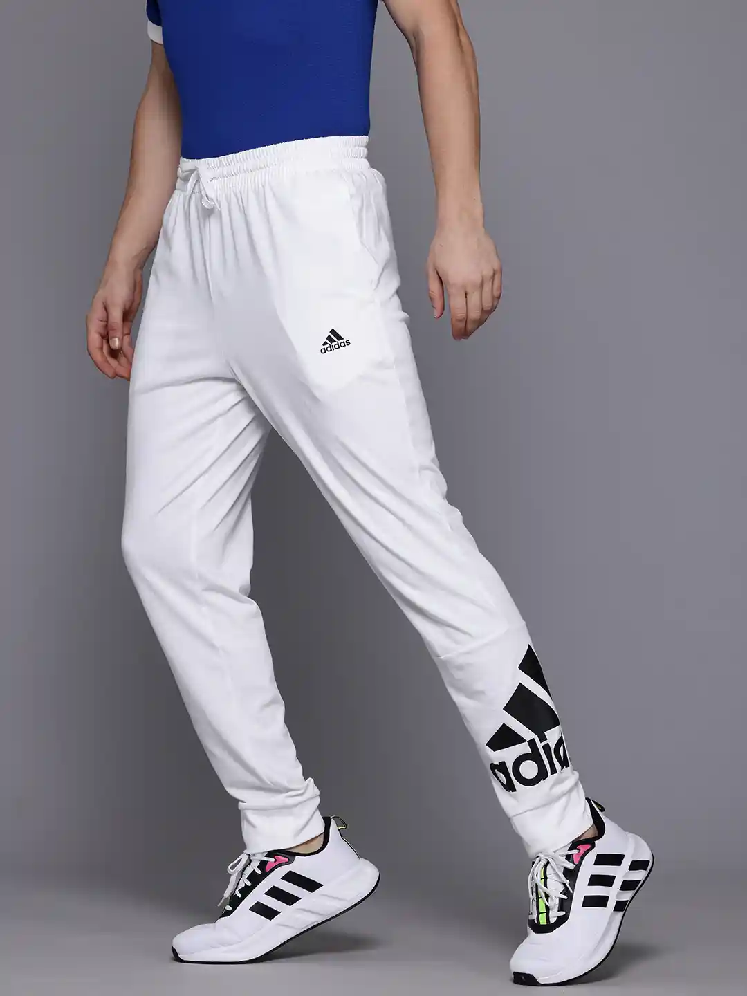 Buy ADIDAS Men Brand Logo Full Length Joggers Track Pants for