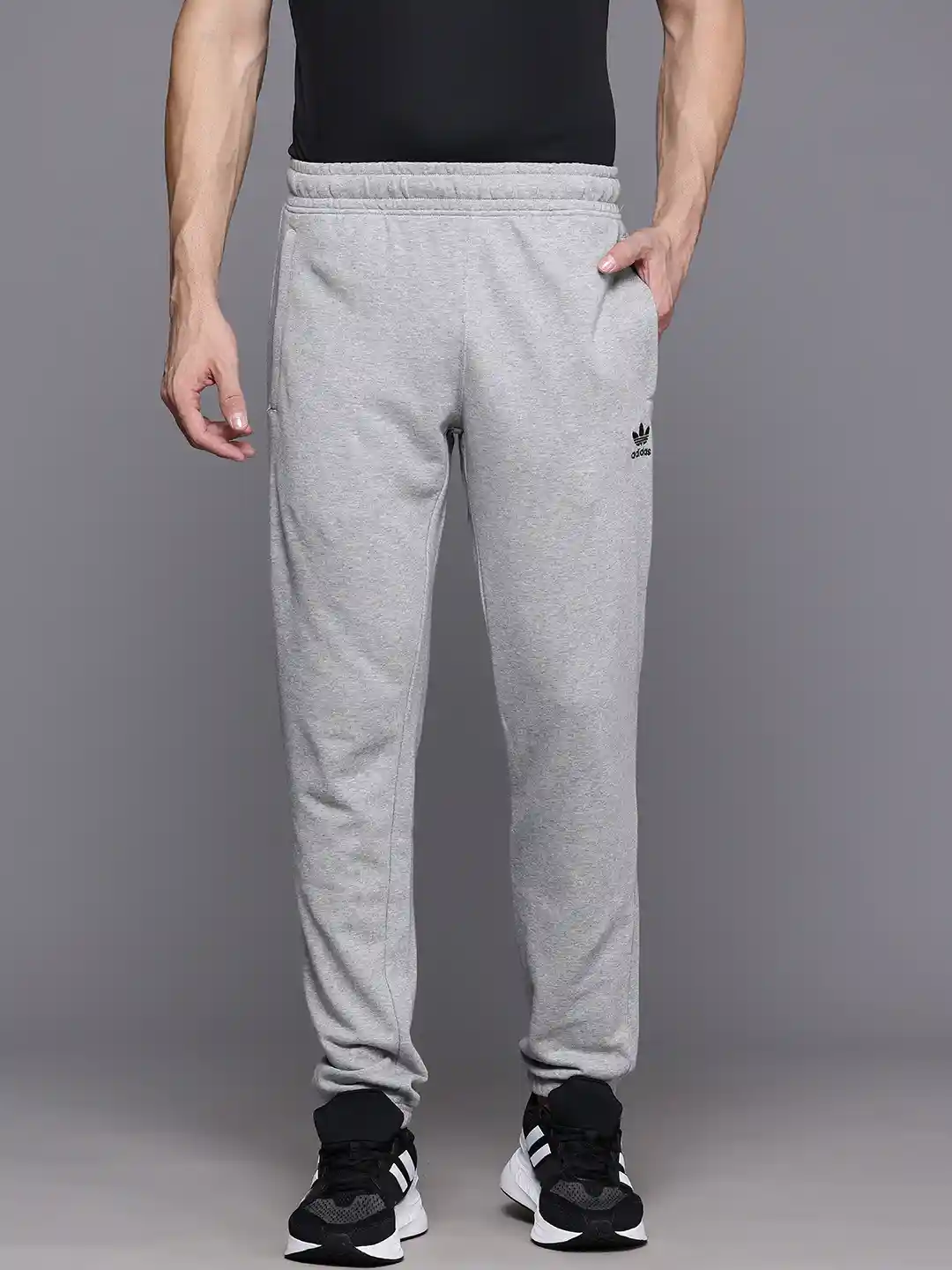 Buy ADIDAS Originals Men Pure Cotton Trefoil Essentials Track