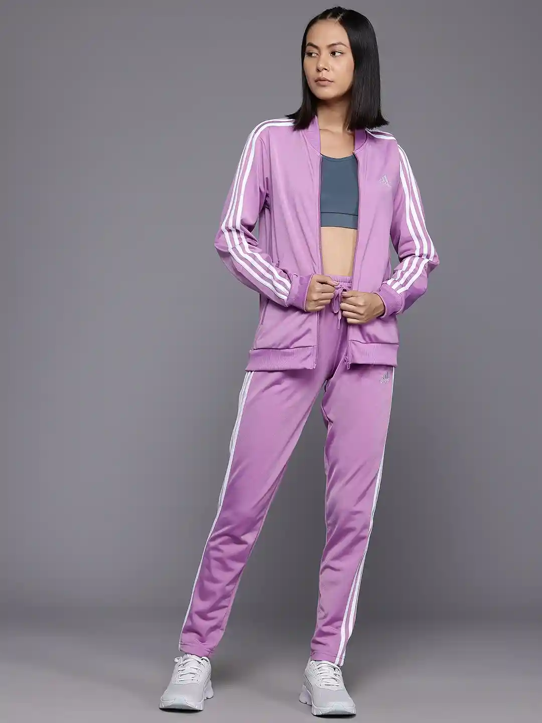 Buy ADIDAS Striped Detail W 3S Training Tracksuit Tracksuits for