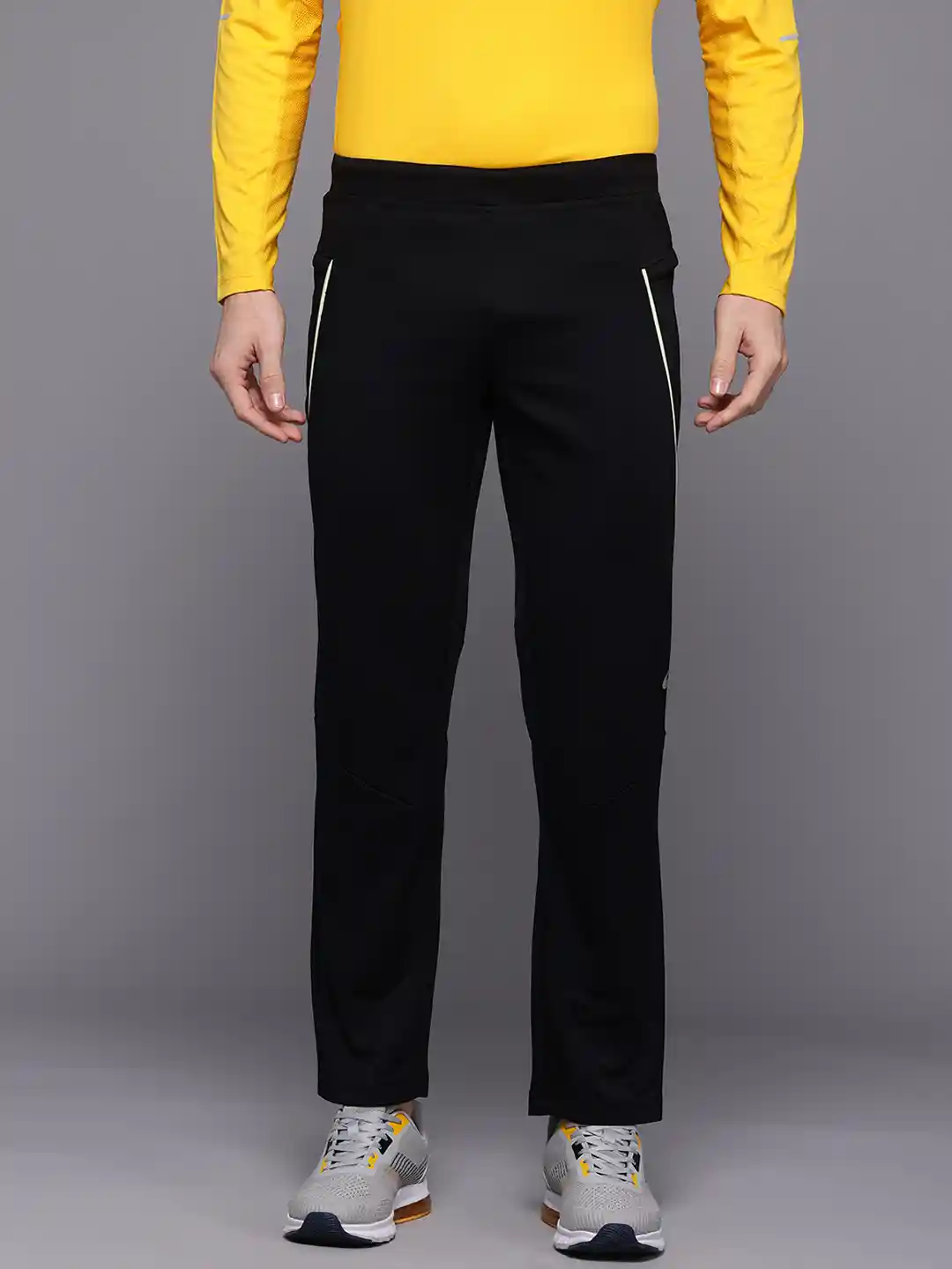 ASICS Men Solid Smart Fit Running Track Pants with Reflective Details