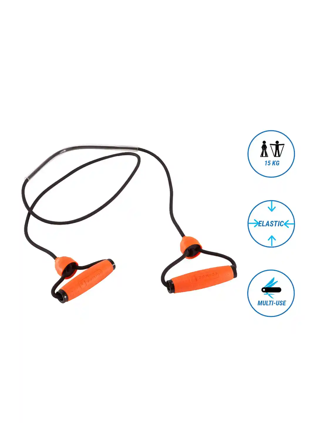 Buy Decathlon DOMYOS Orange Resistance Band With Handles High