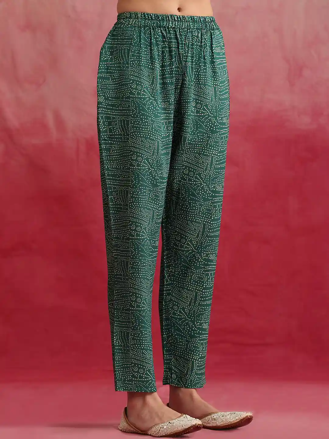 Buy Khushal K Abstract Printed Tunic With Trousers & Shrug - Co