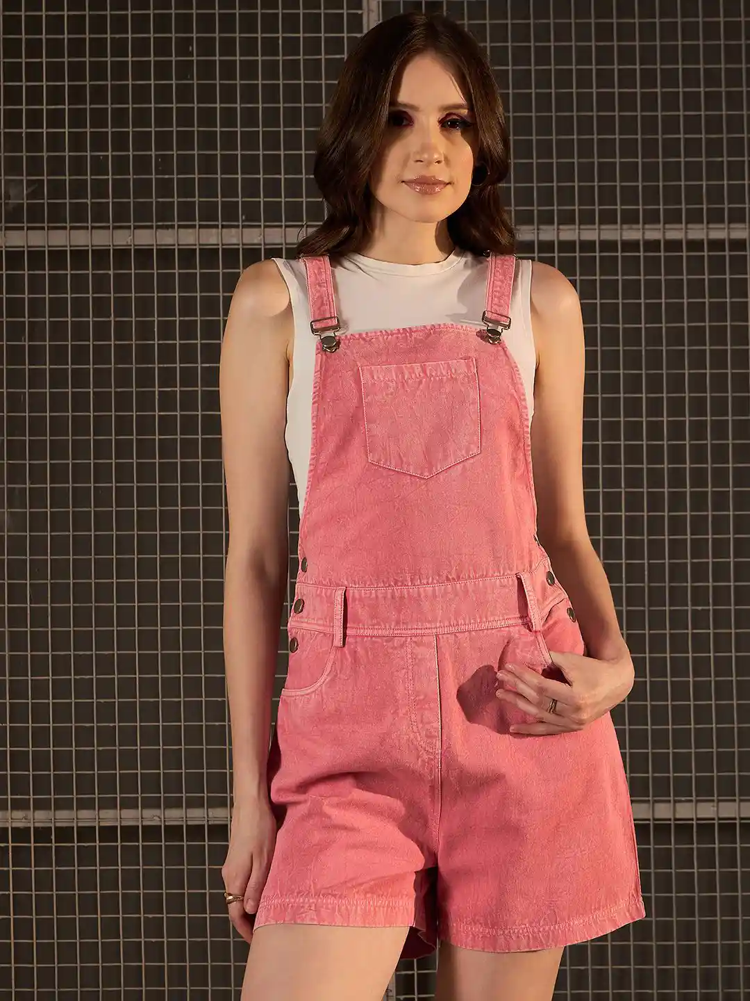 Short Overall Pink Overalls Dress Shanicka Pink Short Overall