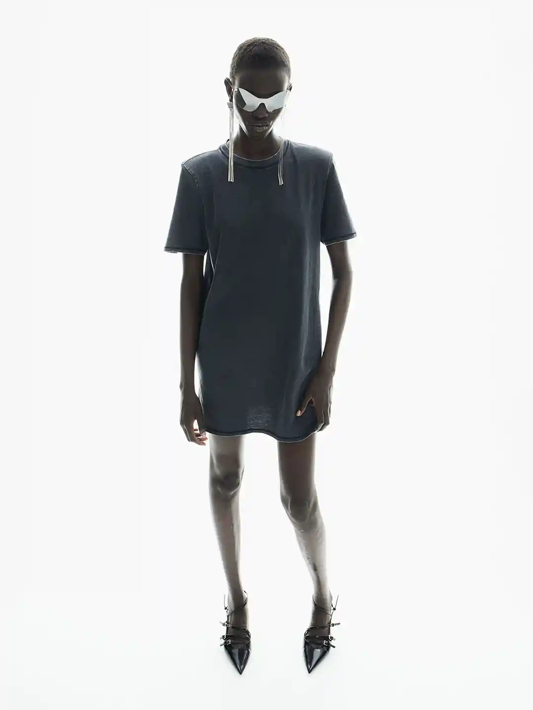 Buy H&M Women Shoulder-Pad T-Shirt Dress Dresses for Women