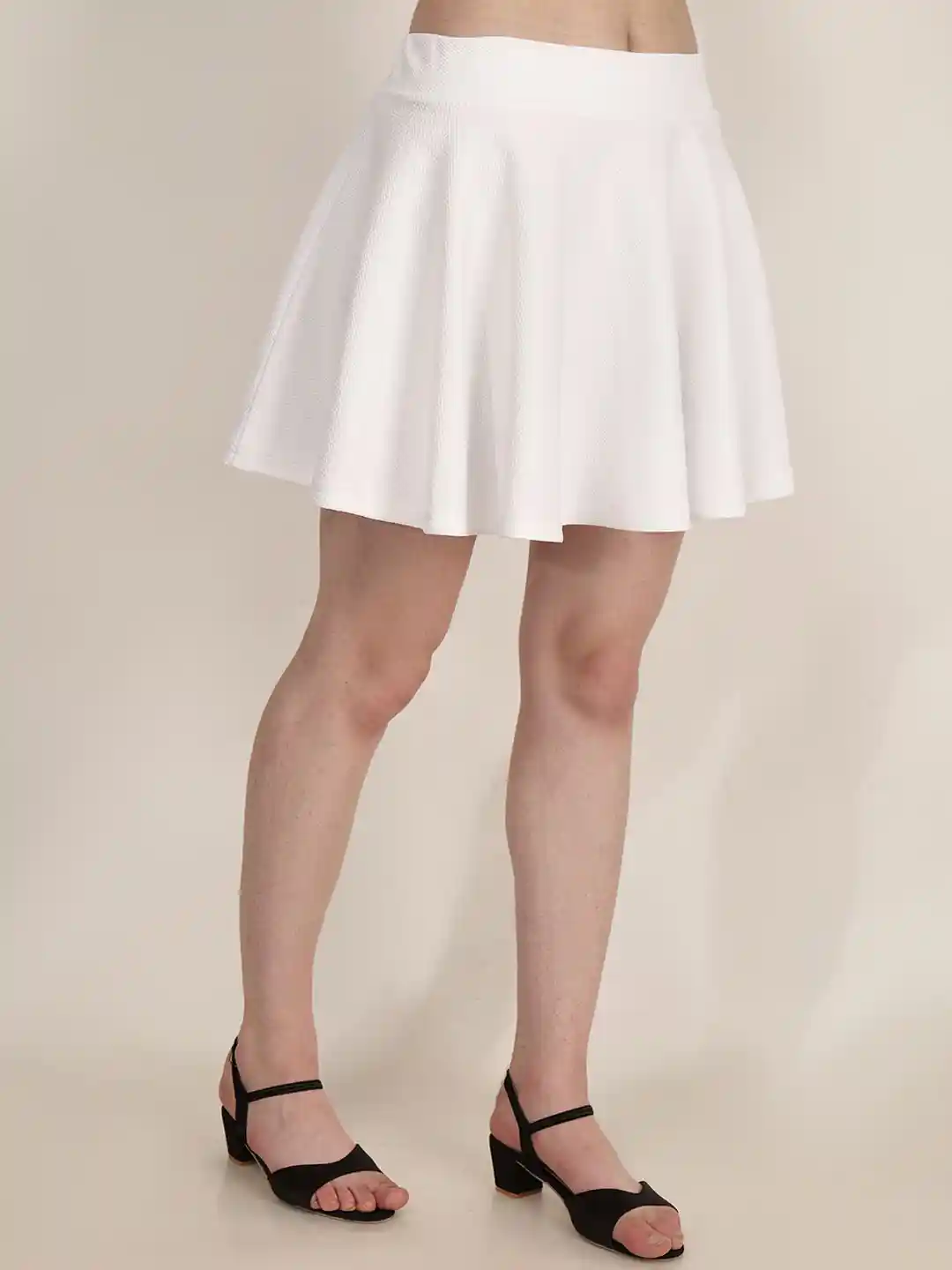Tennis Skirt White Skater Skirt 60 Frolic Rolic White Solid