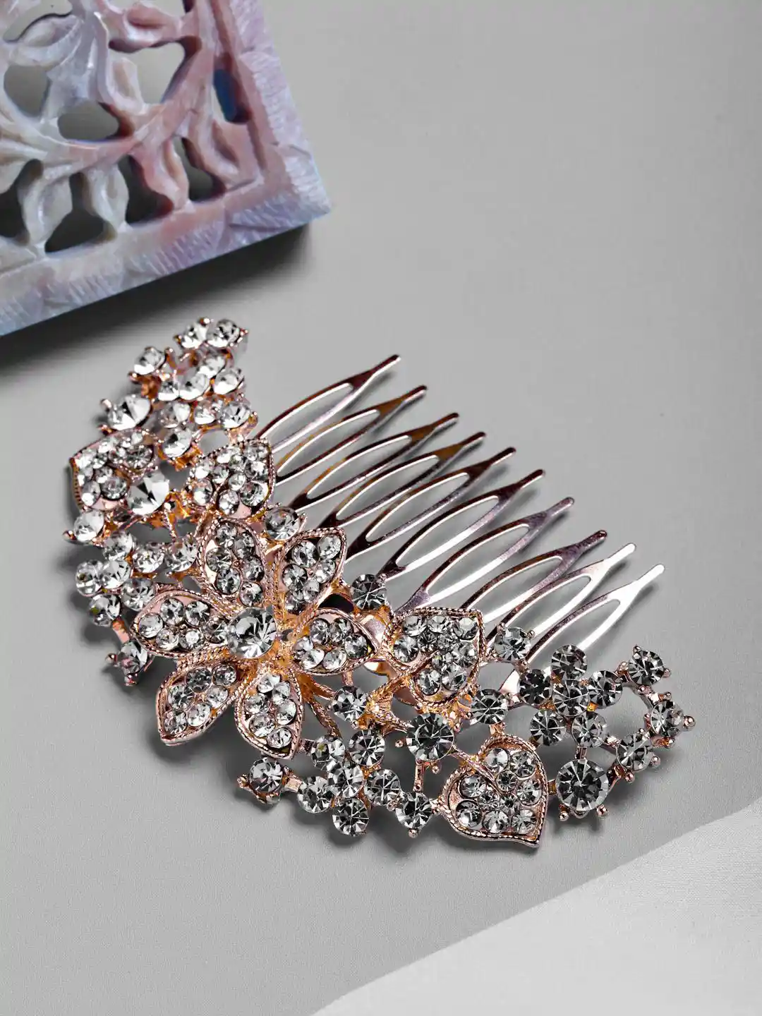 Vogue Hair Accessories – Haarband Mit Kristall-Perlen, Rosa, Aus Metall & Kunststoff