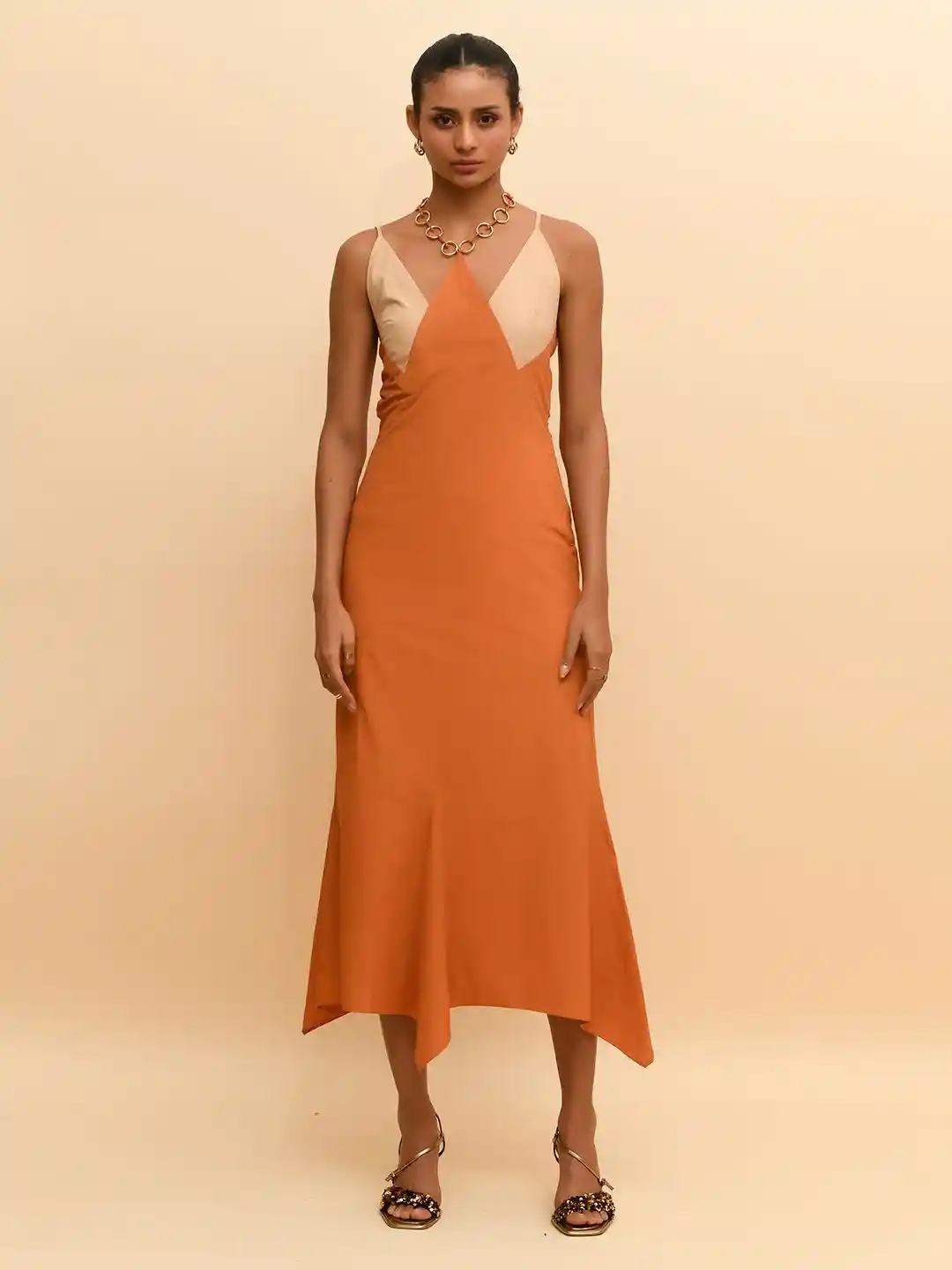 Buy by Rishi and Vibhuti Women Solid Sleeves Halter Neck A