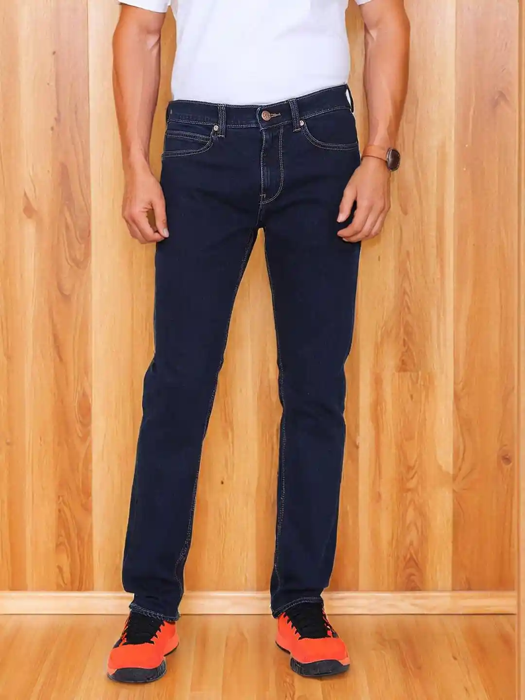 Lee Men Slim Fit Mid Rise Stretchable Jeans