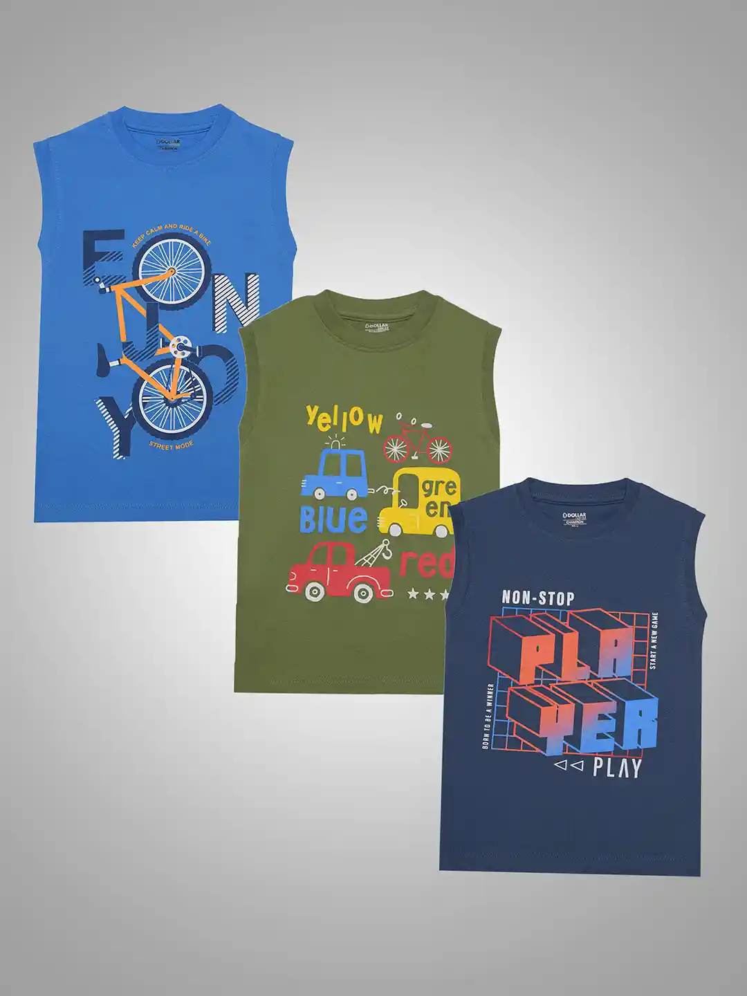 Buy Dollar Champion Kidswear Boys Pack Of Printed T-shirt