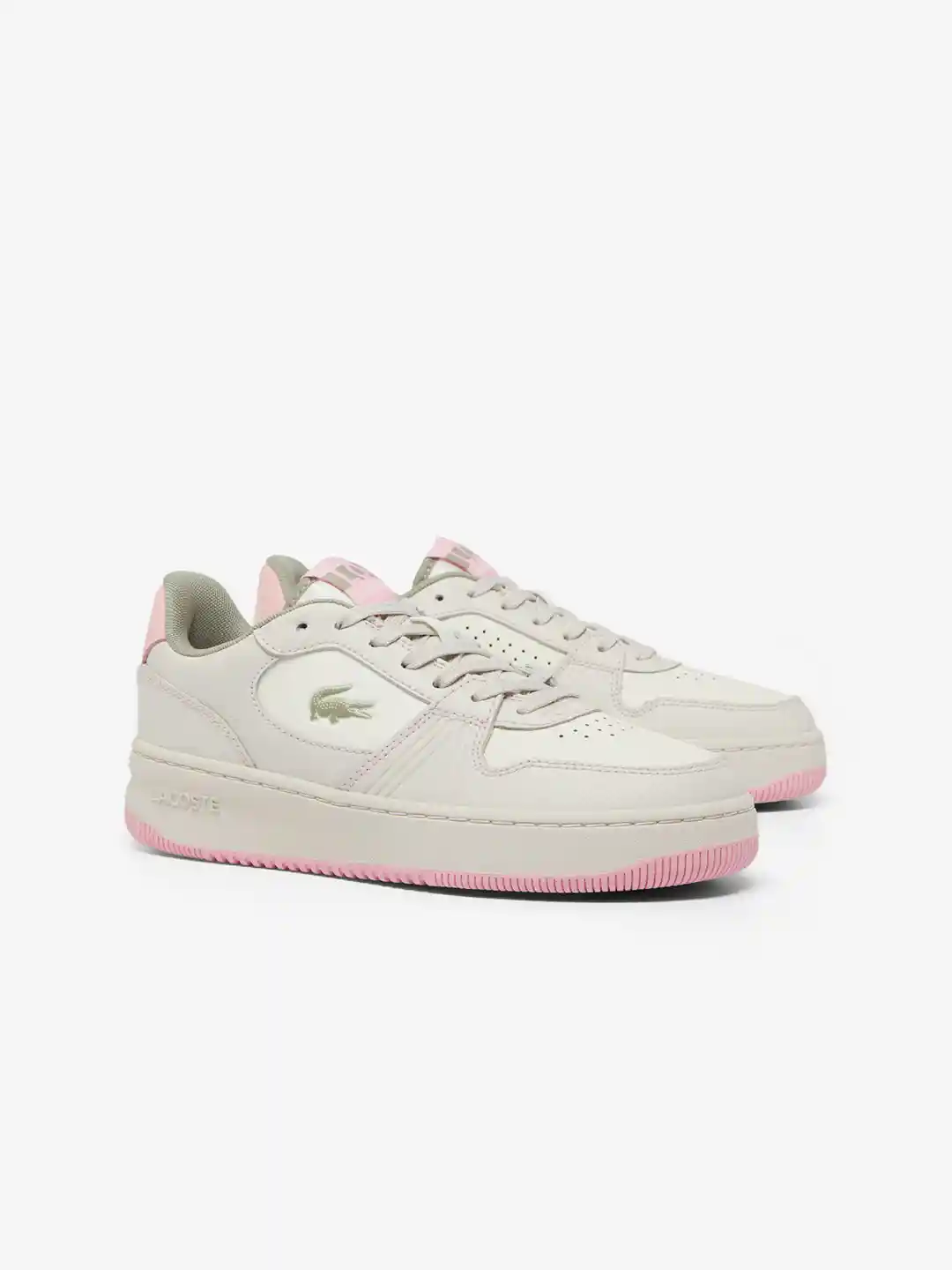 Lacoste Women L001 Set Trainers Perforations Leather Sneakers