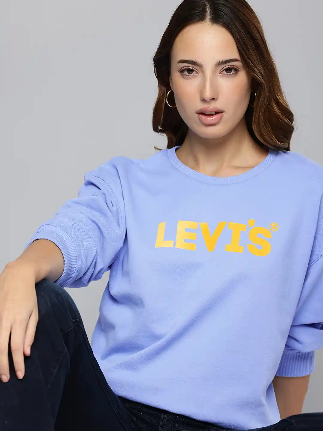 Buy Levis Pure Cotton Brand Logo Printed Sweatshirt Sweatshirts
