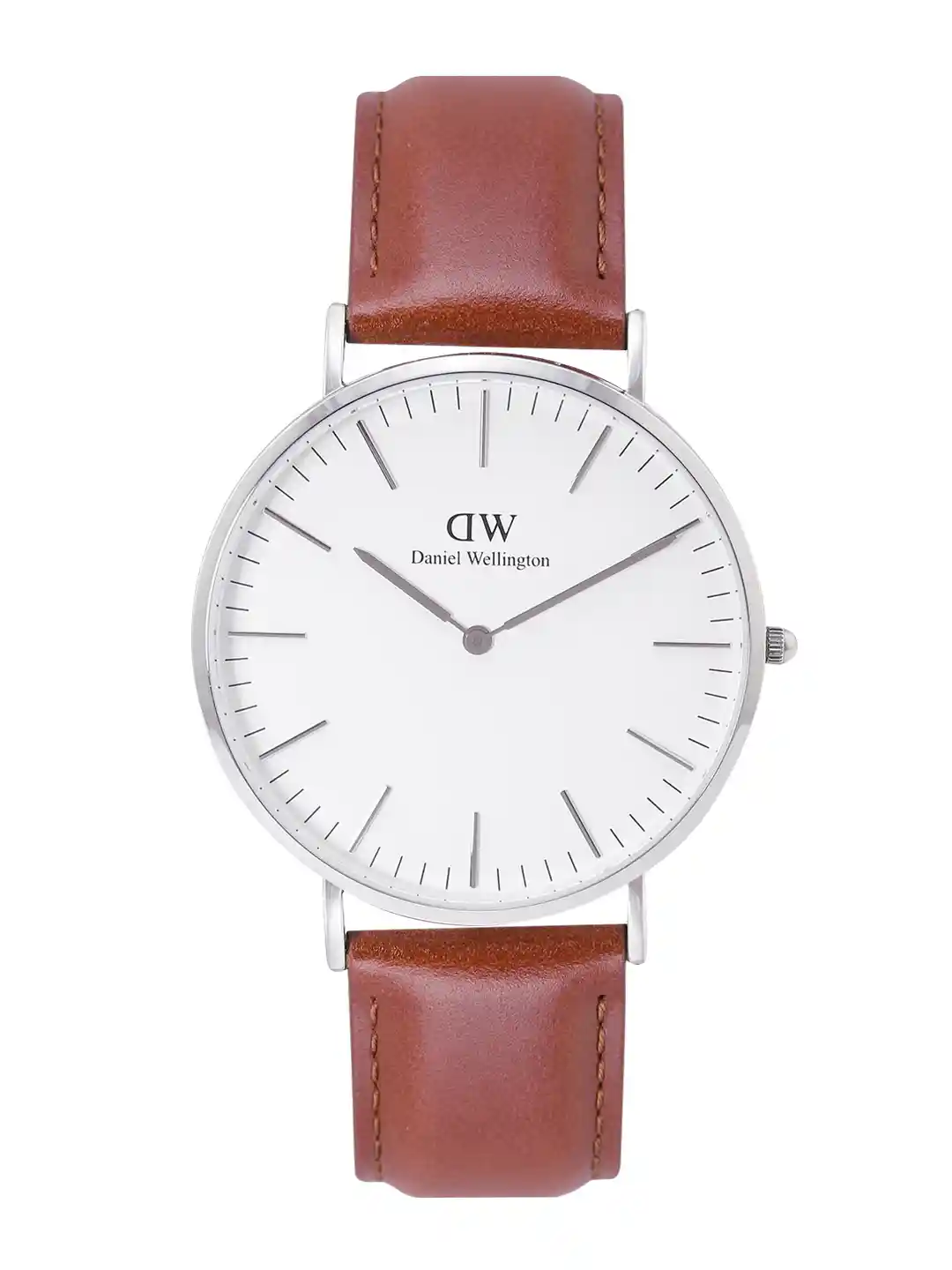Daniel Wellington Men Dial Leather Straps Analogue Watch-DW00100021K