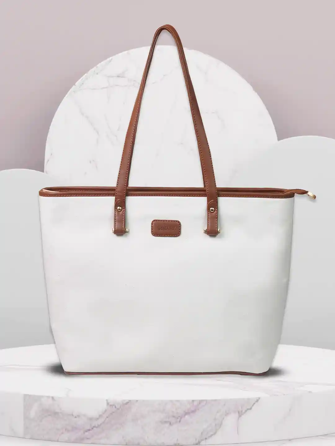 Womanix Shopper Tote Bag with Bow Detail