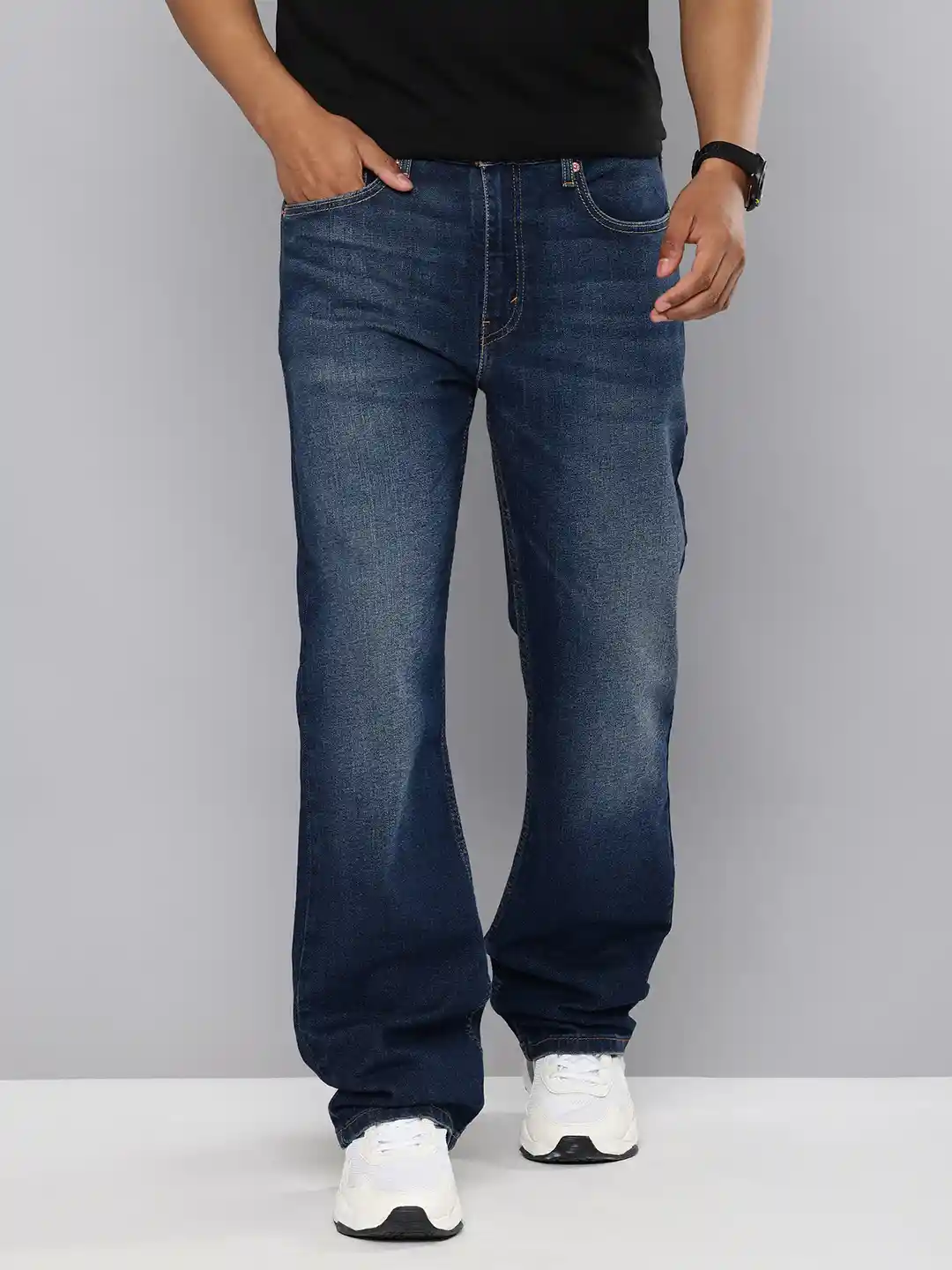 Buy Levis Men 527 Bootcut Heavy Fade Stretchable Jeans Jeans for