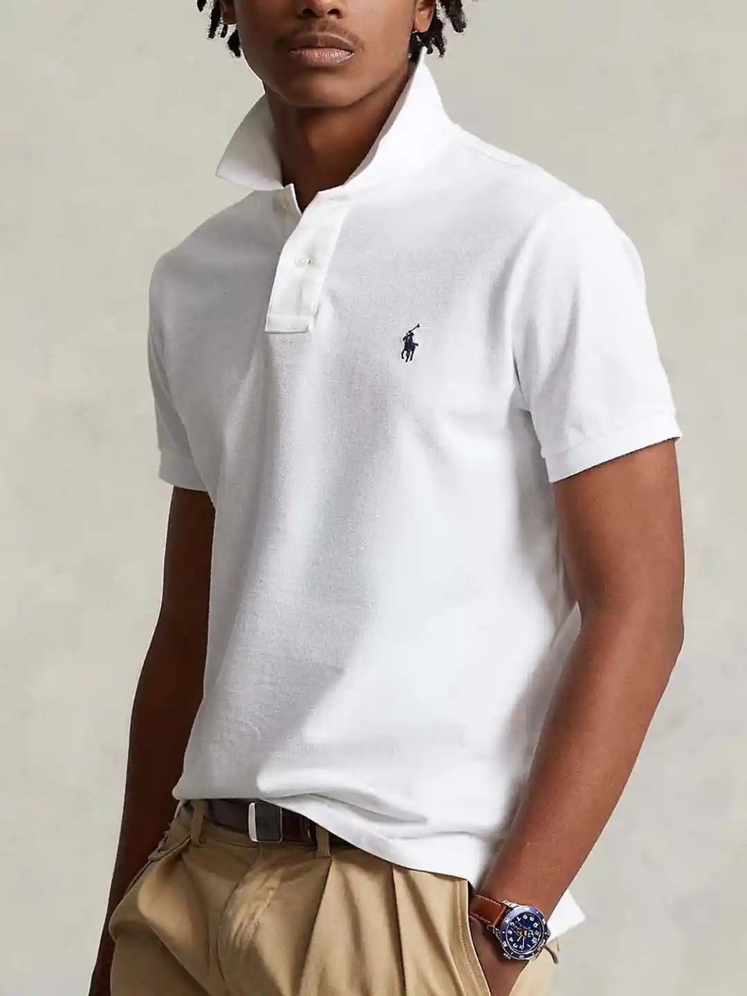 Buy Polo Ralph Lauren Men Solid Polo Collar Cotton T-Shirt