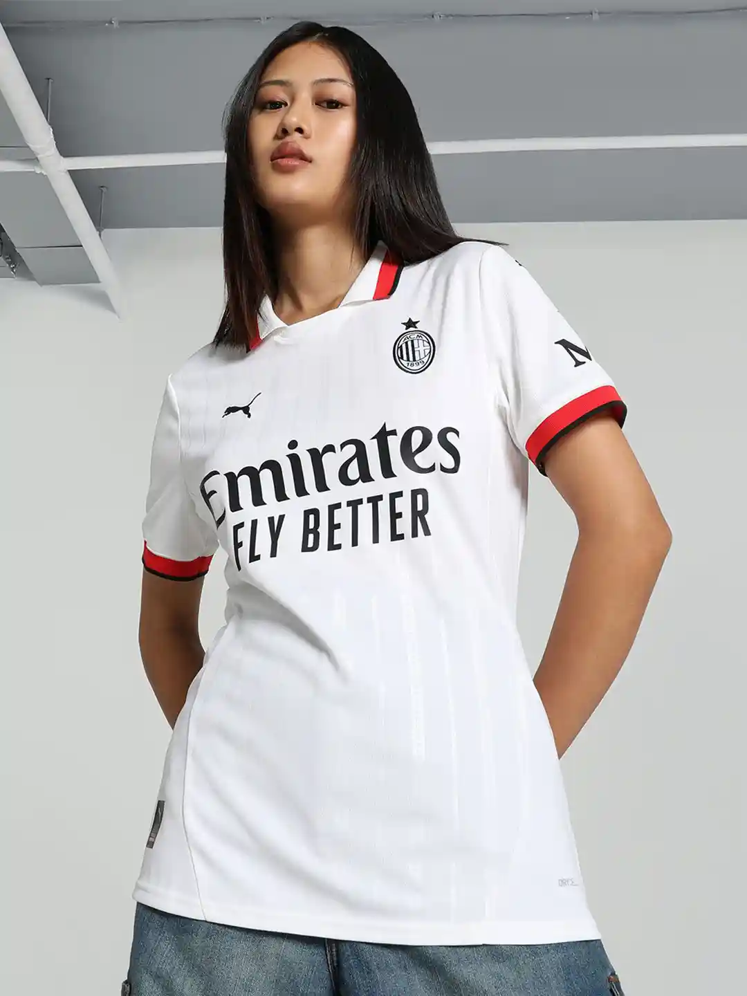 Buy Puma Women AC Milan Away 24/25 Football Jersey Polo Collar