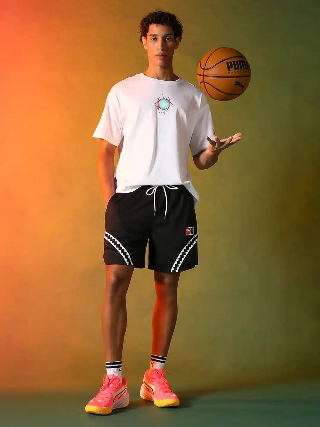 Buy Puma Men Crowd Craze Printed Cotton Relaxed Fit Basketball