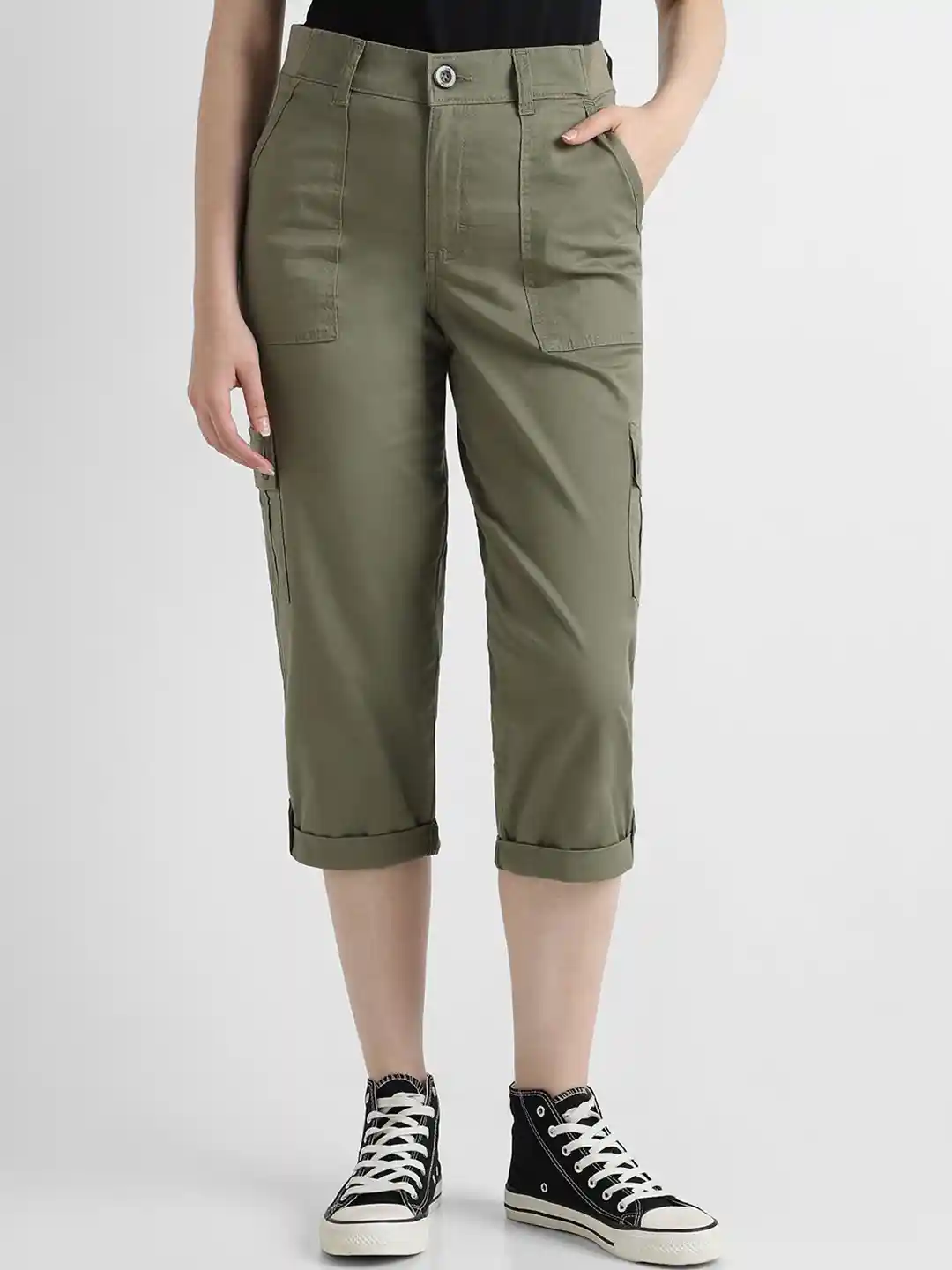 Buy Lee Women Mid Rise Relaxed Fit Capris Capris for Women