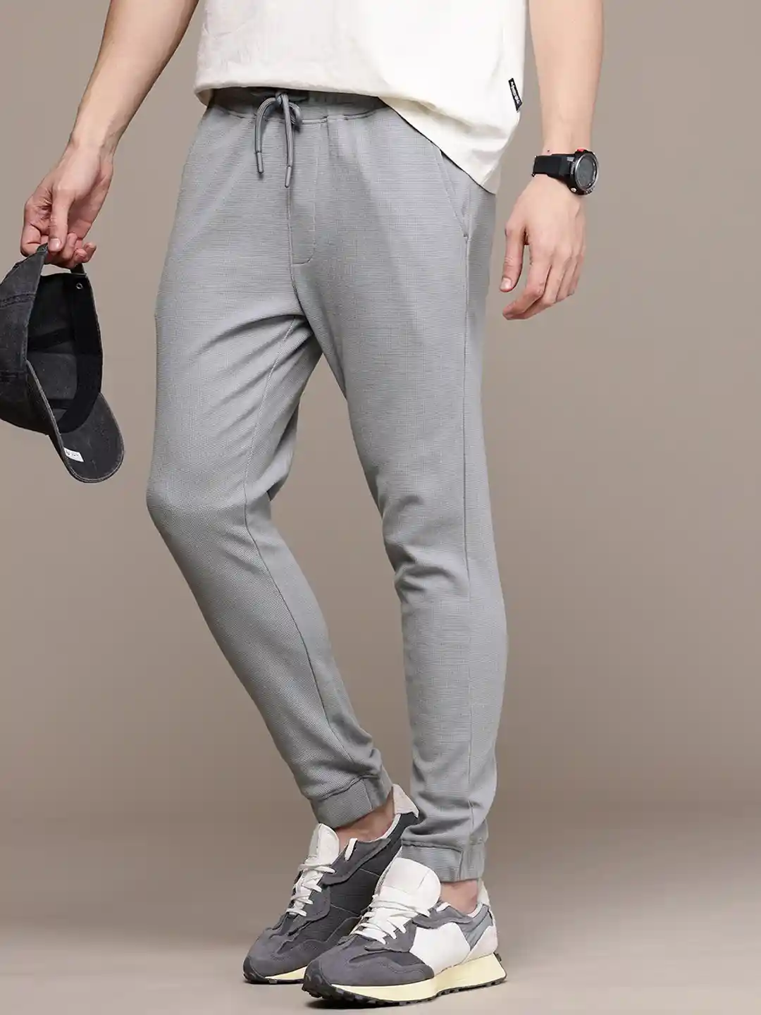 Buy WROGN Men Textured Joggers - Track Pants for Men 30195832 | Myntra
