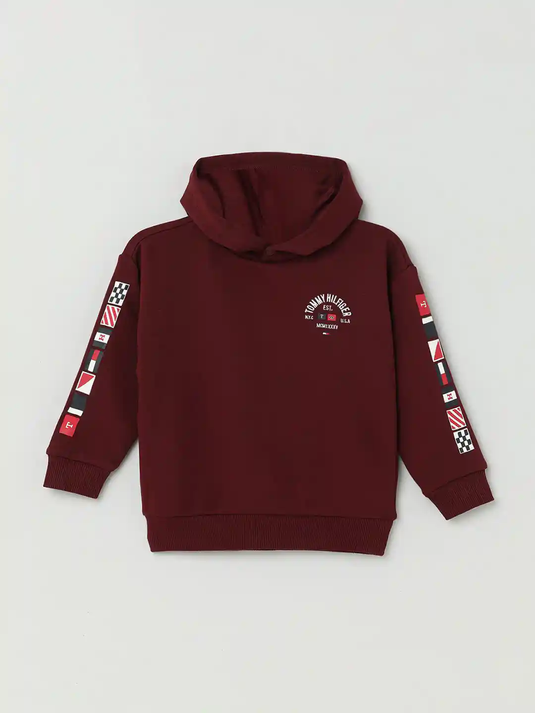 Tommy Hilfiger Boys Printed Hooded Sweatshirt