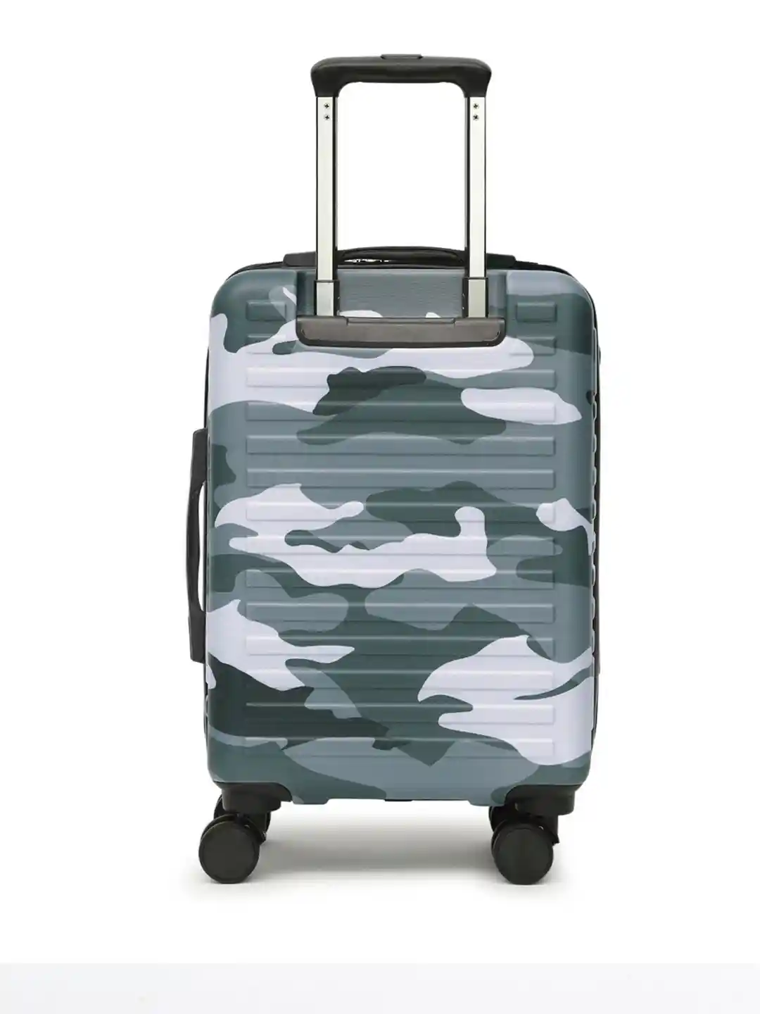 Assembly Camo Green Printed Hard-Sided Cabin Trolley Bag 20 Inches