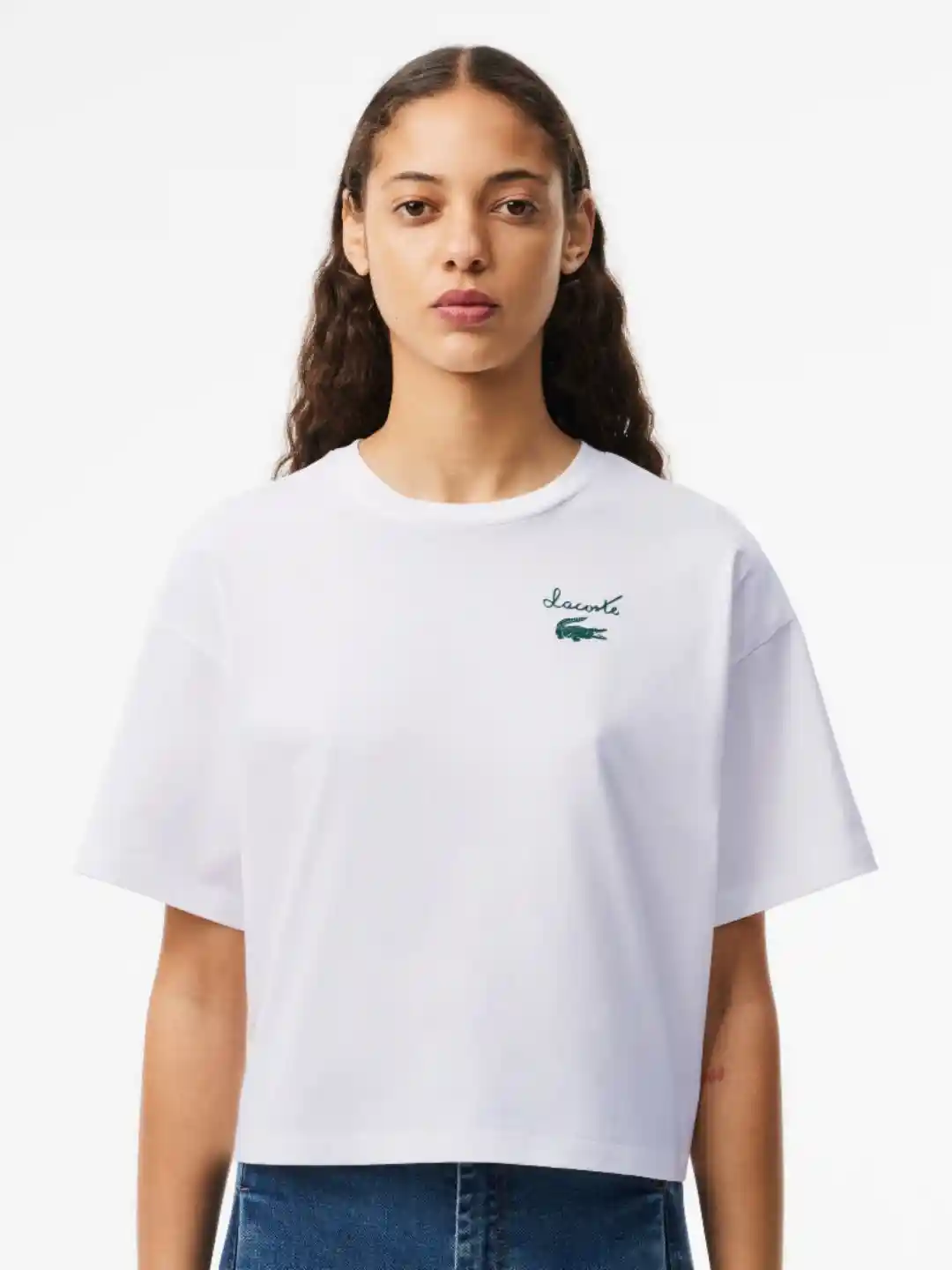 Buy Lacoste Women Applique T-shirt Tshirts for Women 30222433