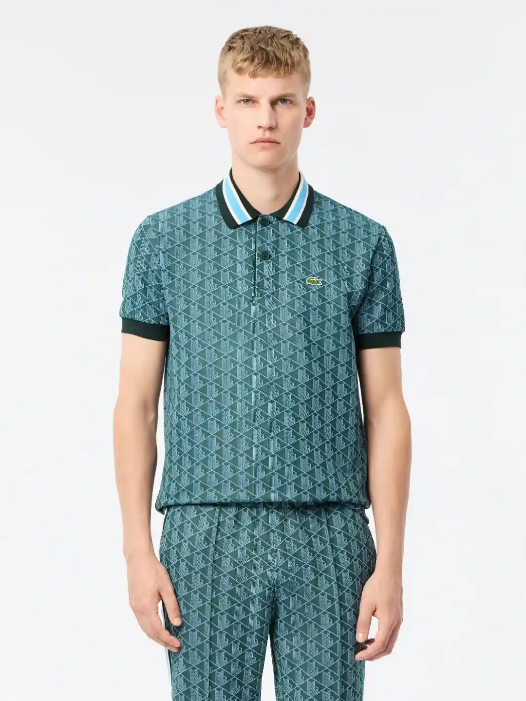 Buy Lacoste Men Printed Polo Collar Pockets T-shirt Tshirts for