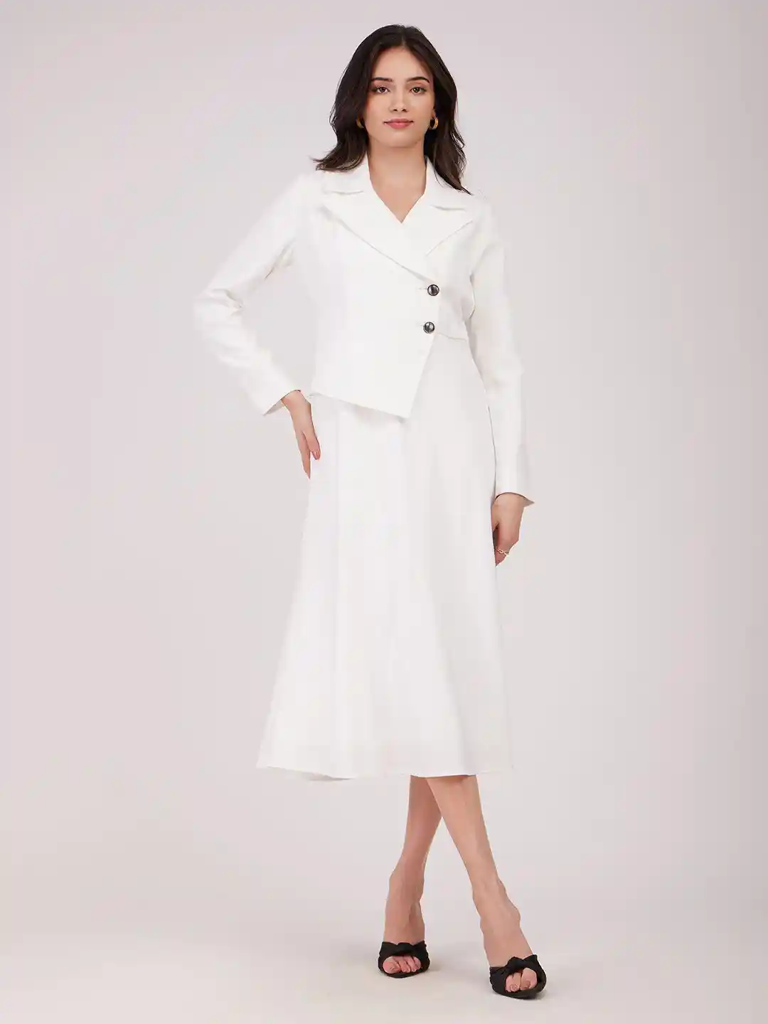 Buy FableStreet Women Formal Shirt Midi Dress Dresses for Women