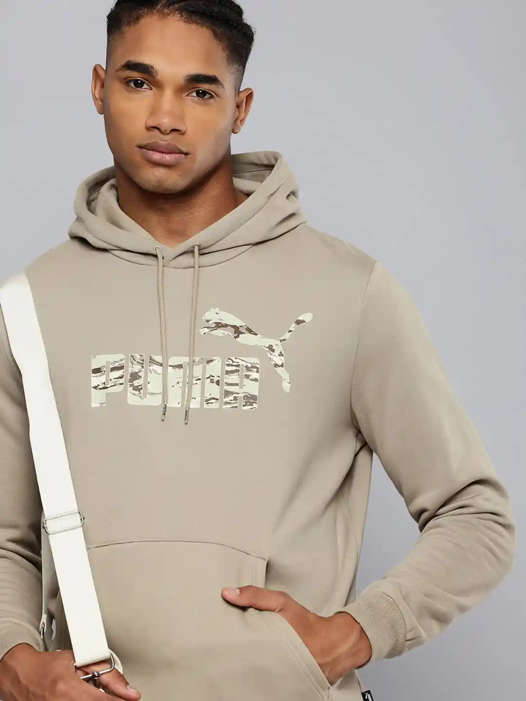 Buy Puma Essential+ Brand Logo Printed Hooded Sweatshirt