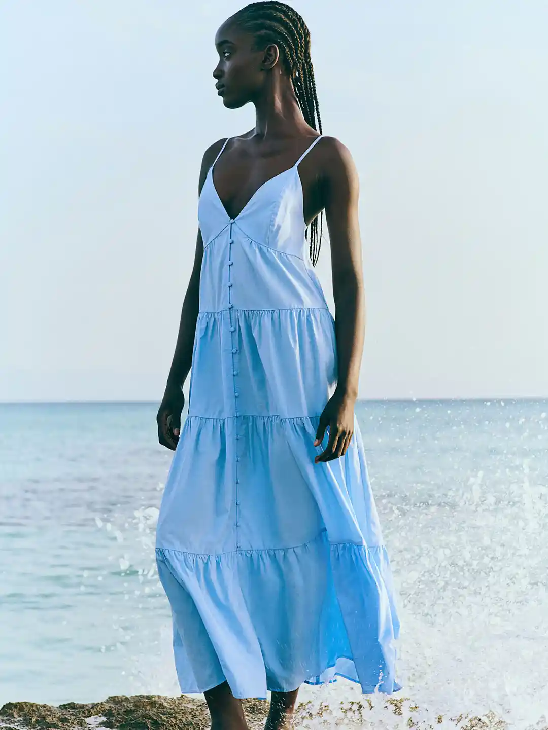 Buy H&M Tiered Strappy Dress Dresses for Women 30243905 Myntra