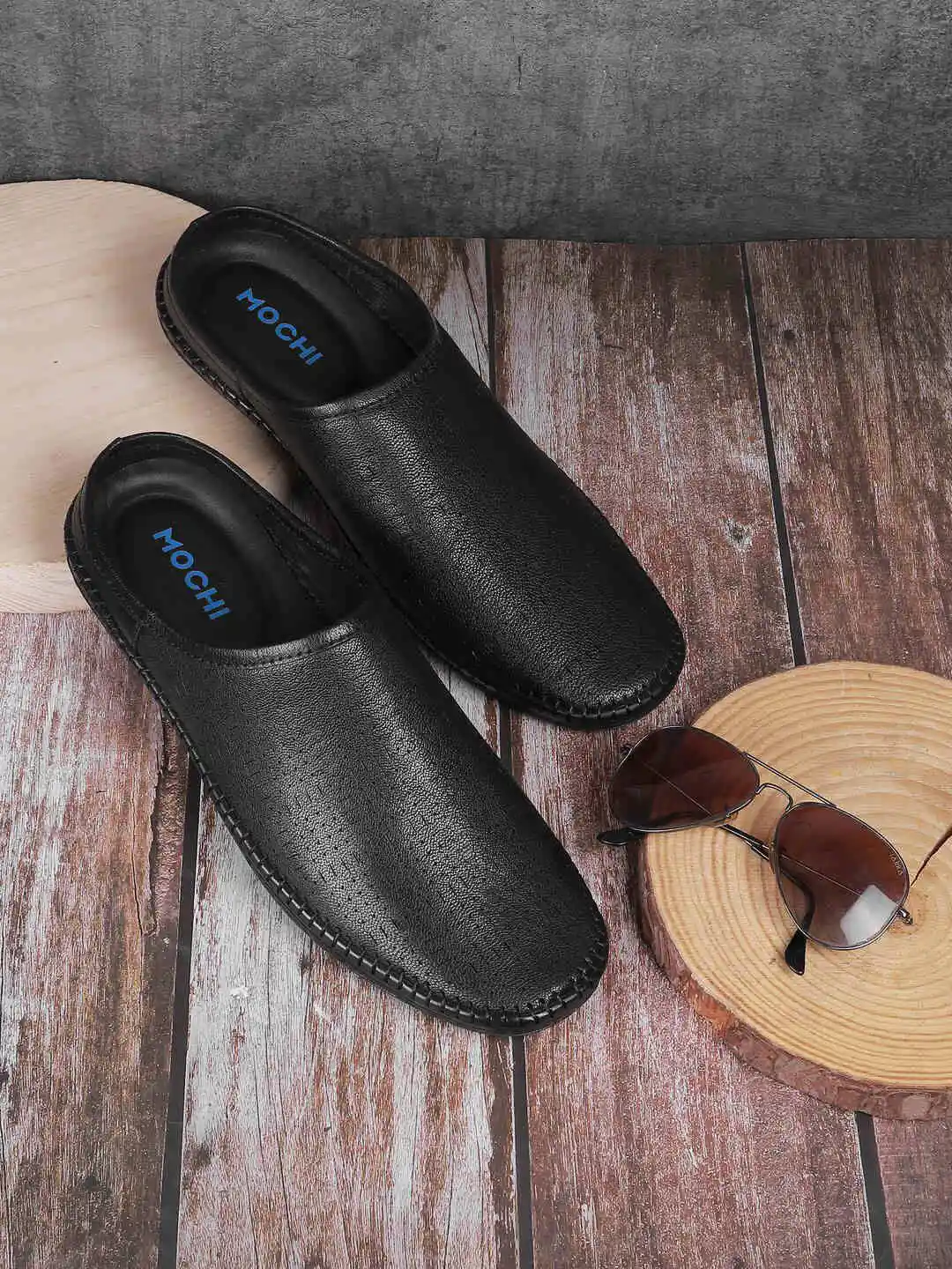 Mochi Men Leather Shoe-Style Sandals